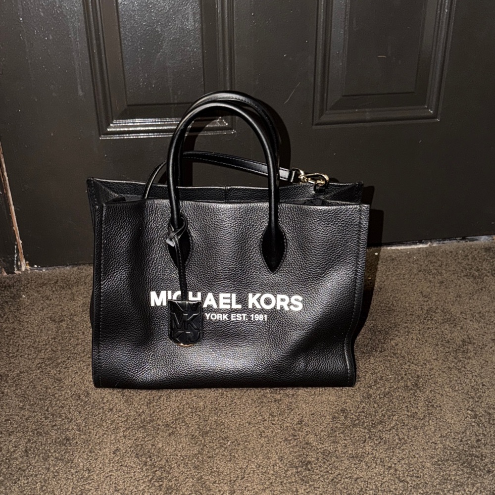 Michael Kors Black Leather Bag